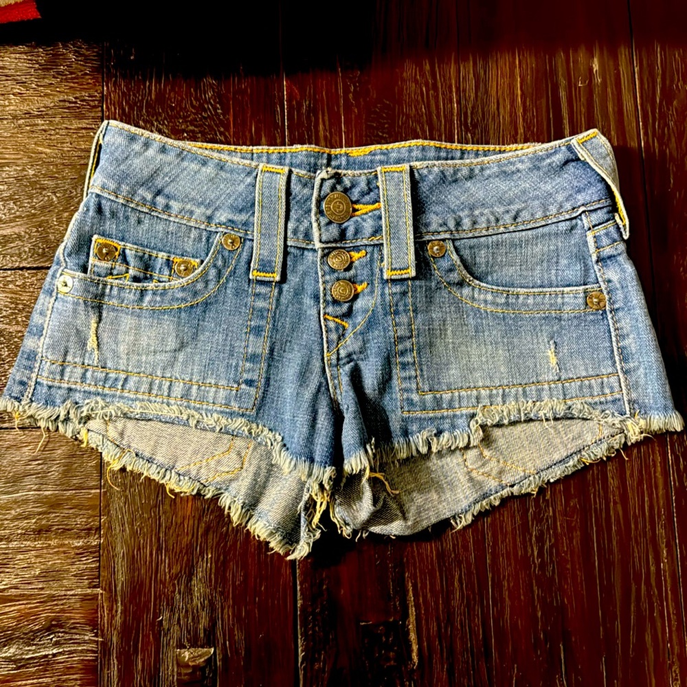 True Religion Jean Shorts Size 24
